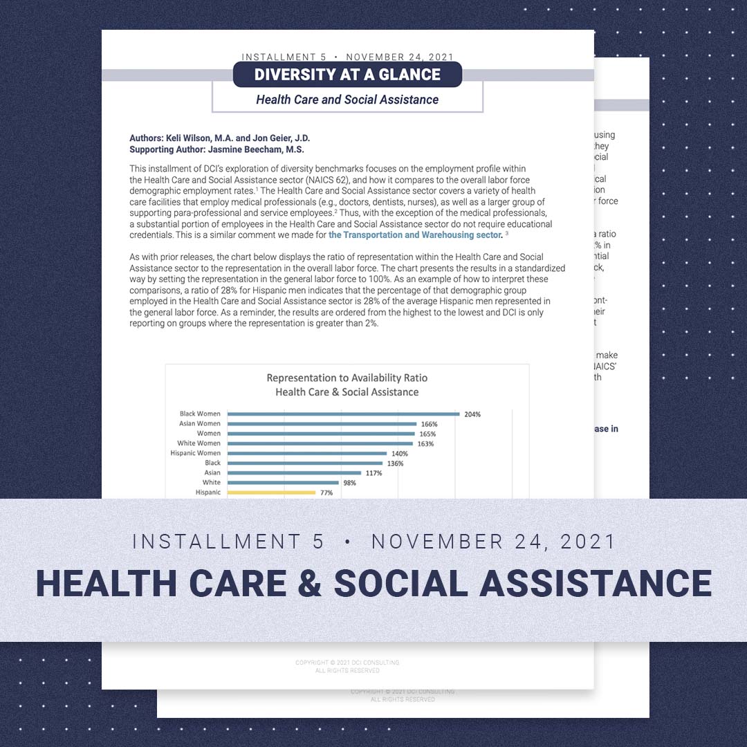 Diversity at a Glance Week 5 Healthcare and Social Assistance